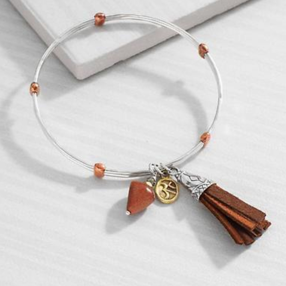 Silpada B3411 Triple Charm Bracelet Charm Style